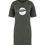 The Whale - Vestido Camiseta Kaki