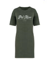 Del Mar - Vestido Camiseta Kaki