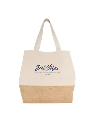 Del Mar - Bolsa Grande de Algodón y Yute