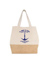 El Mar Te Cura - Bolsa Grande de Algodón y Yute