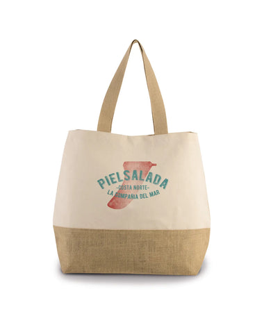 Quilla - Bolsa Grande de Algodón y Yute