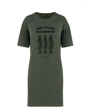 Sardines - Vestido Camiseta Kaki