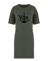 Xixón - Vestido Camiseta Kaki