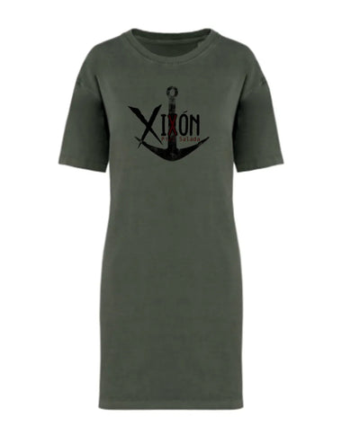 Xixón - Vestido Camiseta Kaki